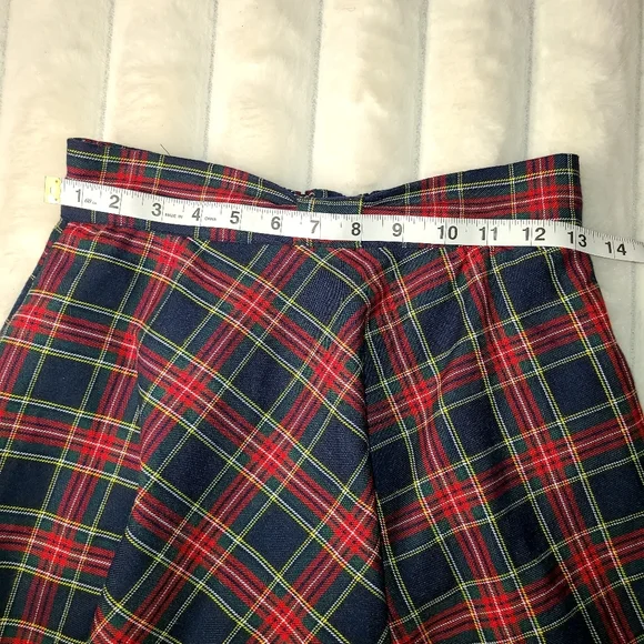 Modcloth Blue and Red Midi A-line Skirt - Picture 11 of 12